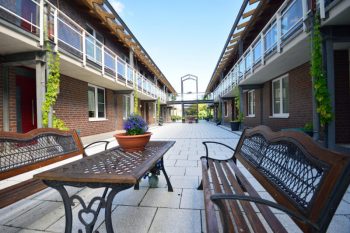 Innenhof in der Anlage